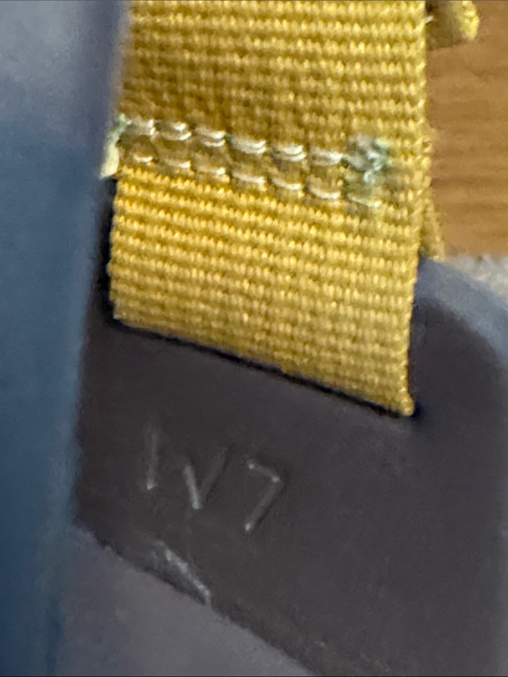Chaco brown Footbed Slides  with Yellow and Brown Patterned Straps - Picture 4 of 4